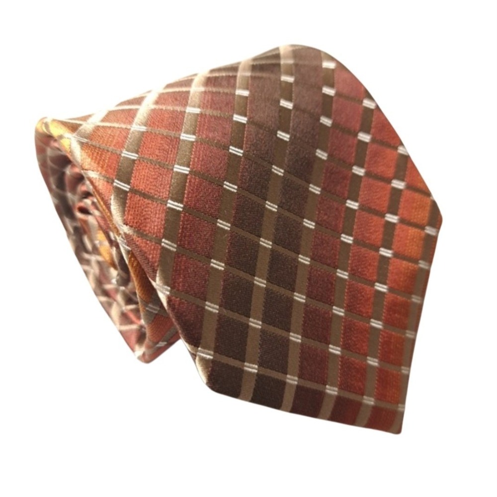 Alfani Men's Tie Multicolor 100% Silk Classic Hand Made Professional Business